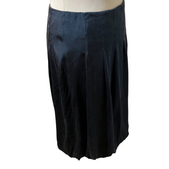 Ectetera Women’s Poof Bubble Hem Skirt Silk Blend Size 4 Black - Picture 5 of 10